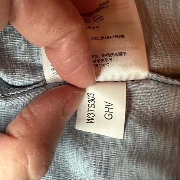 Skechers Go Walk Short Sleeve Tunic Hi Low Blue Top Medium Top Blue Lightweight - Picture 13 of 15